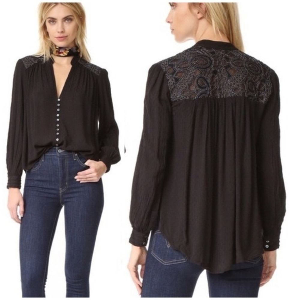 Free People Canyon Rose blouse size S